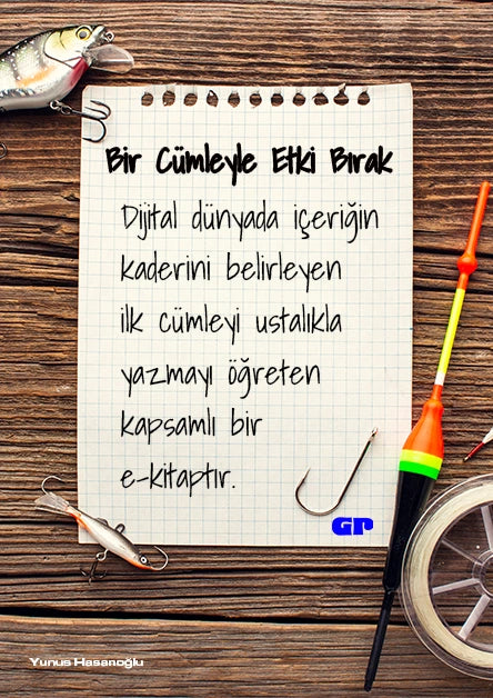 Bir Cümleyle Etki Bırak – E-Kitap | Güçlü Kanca Cümleler, Pratik ve Alıştırmalar